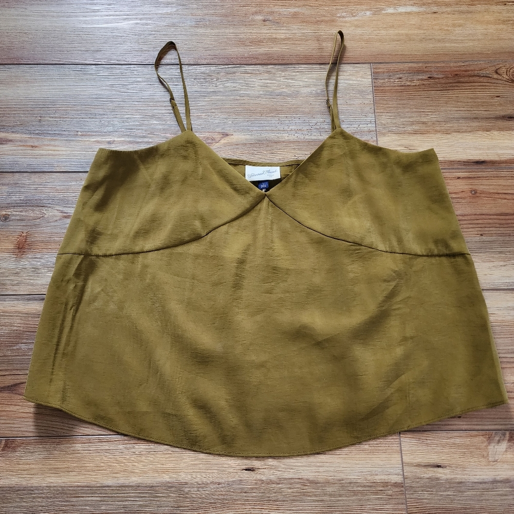 Universal Thread Cami Womens L Olive Green Tank Top NEW